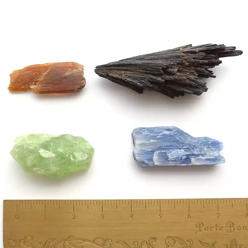 Natural Kyanite in Four Colors