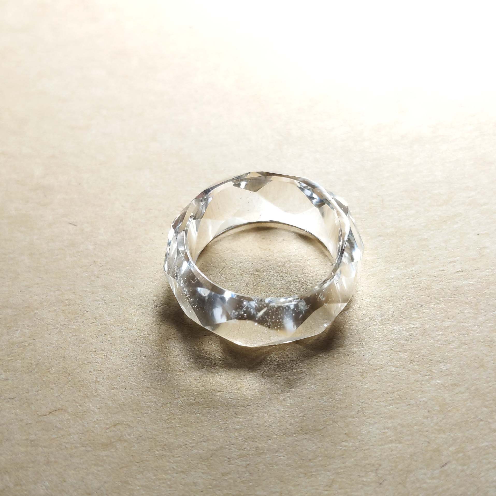 クリスタルリング ガネーシュヒマール産ヒマラヤ水晶の指輪