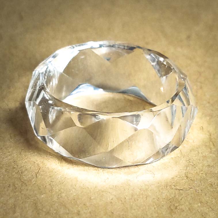 クリスタルリング ガネーシュヒマール産ヒマラヤ水晶の指輪 |アース 